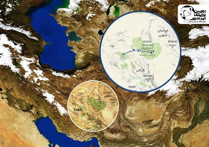 موقعیت مناطق مورد مطالعه در ایران