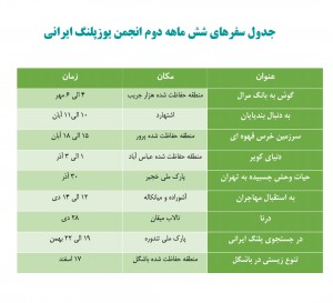 برنامه تورهای حیات وحش