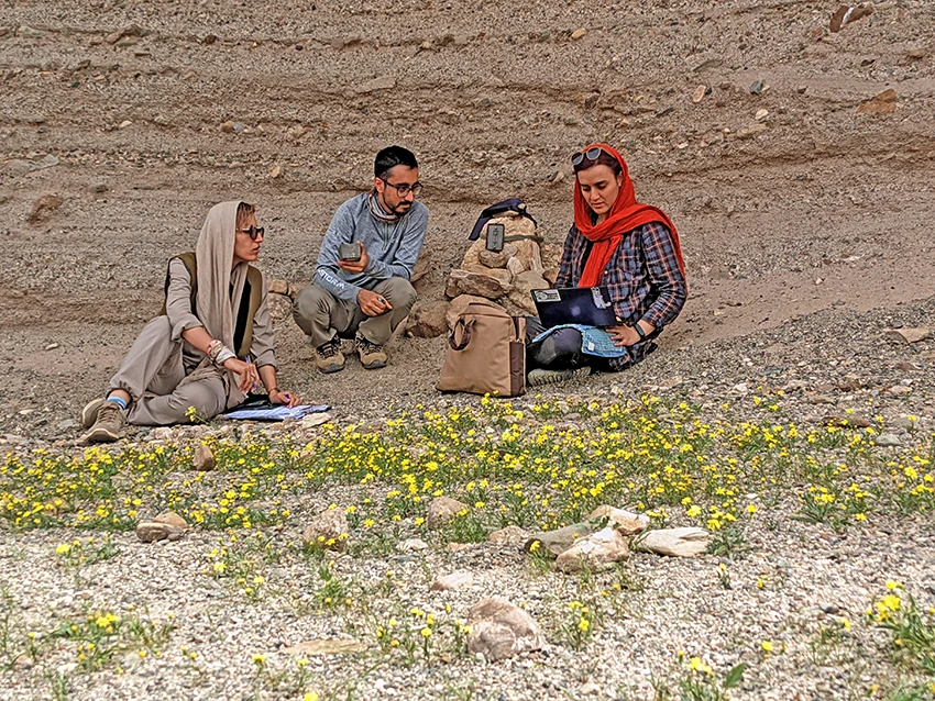 ICS team working حفاظت از یوزپلنگ ایرانی